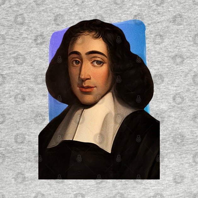 Dutch Philosopher Baruch Spinoza illustration by Litstoy 